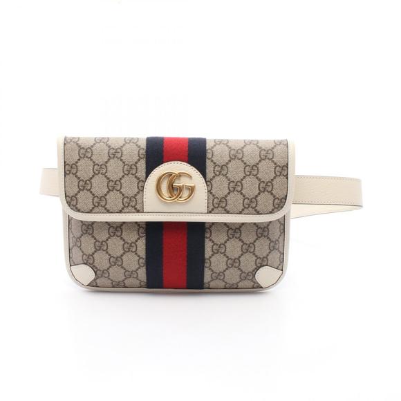 Gucci GG Supreme Ophidia belt bag waist body beige Ivory White multicolor - Picture 1 of 6